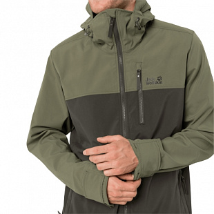 Ветрозащитная куртка мужская Jack Wolfskin Desert Wind Jacket M dark moss