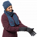 Перчатки женские Jack Wolfskin Aquila Glove Women dark iron