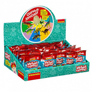 Игрушка-сюрприз Bondibon сборный динозавр 6 видов ВВ3705