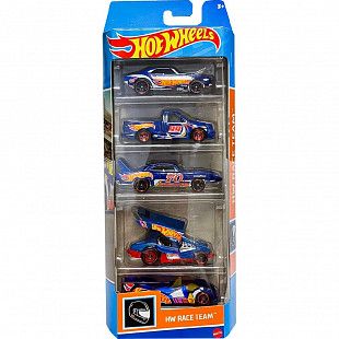 Набор машинок Hot Wheels HW Race Team 5 шт. (1806 HFV87)