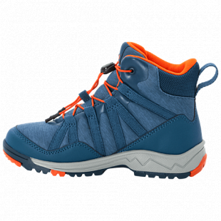 Ботинки детские Jack Wolfskin Thunderbolt Texapore Mid K blue / orange