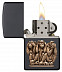 Зажигалка Zippo Three Monkeys 29409 black matte