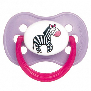Пустышка Canpol babies Латексная круглая Животные Зебра 0-6 мес 22/593 Purple