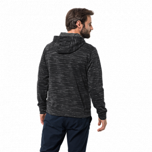 Джемпер мужский Jack Wolfskin Oceanside Hooded Jkt Men black