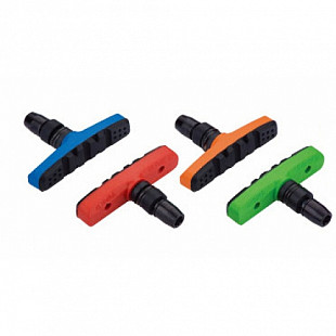 Колодки тормозные Alhonga HJ-EN02 для V-brake резьбовые 60мм green ZTB17821