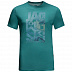 Футболка мужская Jack Wolfskin Atlantic Ocean T M emerald green