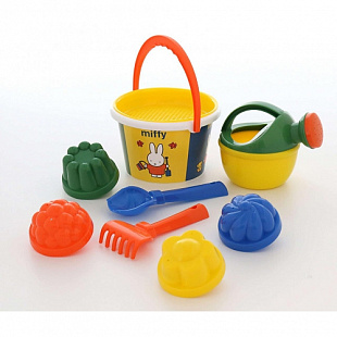 Ведро среднее Полесье с наклейкой "Миффи-6" набор №3 64851