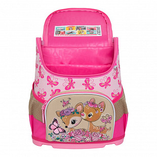 Рюкзак школьный GRIZZLY RAv-088-2 /1 pink/beige/honeysuckle