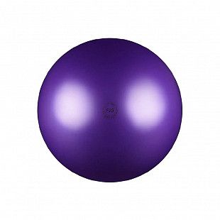 Мяч для художественной гимнастики Нужный спорт FIG металлик 19 см AB2801 purple