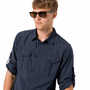 Рубашка мужская Jack Wolfskin Atacama Roll-Up Shirt night blue