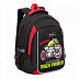 Рюкзак школьный GRIZZLY RB-152-3 /1 black/red
