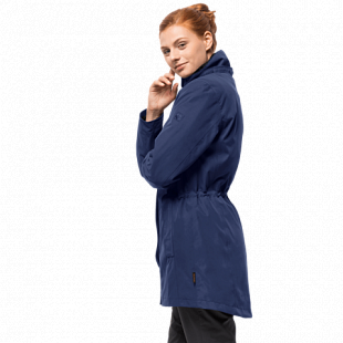 Пальто женское Jack Wolfskin Madison Avenue Coat lapiz blue
