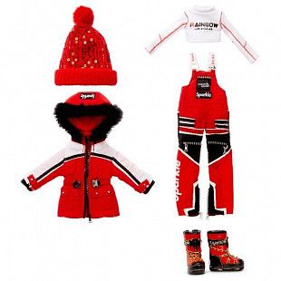 Кукла Rainbow High "Руби Андерсон. Зимние каникулы" 574286EUC red