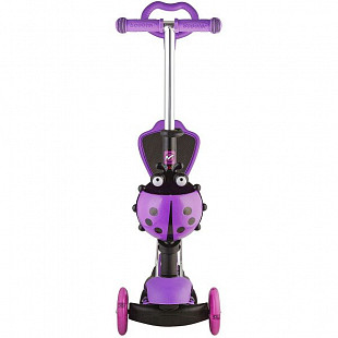 Самокат-кикборд Novatrack Disco-kids Детский трансформер Violet 120SB.DISCOKIDS.VL7