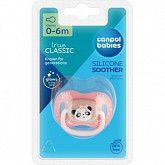 Пустышка Canpol babies Exotic  Animals силиконовая круглая 0-6 мес. (34/933_panda)