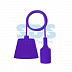 Патрон силиконовый Rexant E27 со шнуром 1 м violet 11-8887