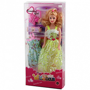 Кукла Wild Focus в вечернем платье с аксессуарами 0812-01/-02 2 вида