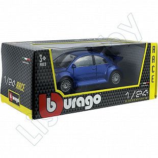 Машинка Bburago 1:24 VW New Beetle RSI (18-22125) blue