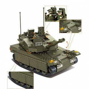 Конструктор Sluban Танк МЕРКАВА M38-B0305