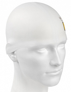 Шапочка для бассейна (плавания) детская Mad Wave Junior Solid white