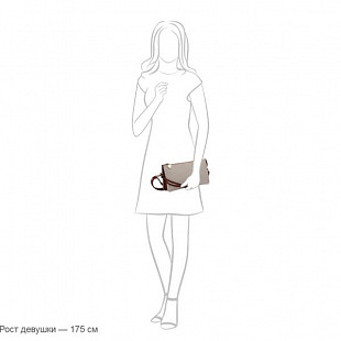 Женская сумка Pola 8206 grey/beige
