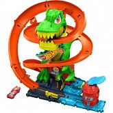 Трек Hot Wheels City T-Rex-Schlacht (JBM73)