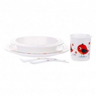 Детский обеденный набор Canpol babies 12м+ (4/401_red) red