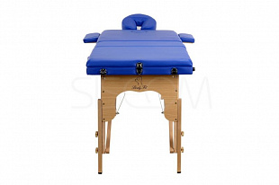 Массажный стол Body Fit 70 см складной 3-с деревянный XXL Blue