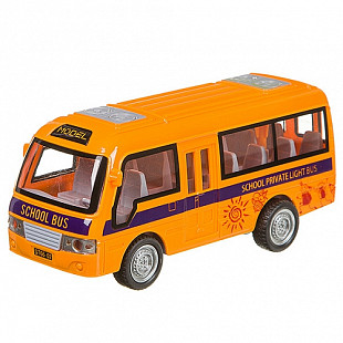 Инерционный автобус YAKO школьный, серия "На земле, В небе, На море" M9578