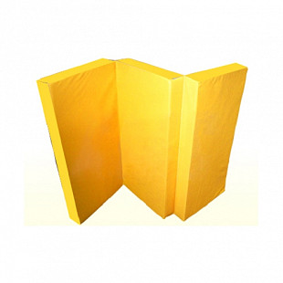 Мат гимнастический складной 1х1,5х0,1 м yellow