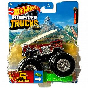 Машинка Hot Wheels Монстр Трак 5 Alarm 6/75 (FYJ44 HHG74) коллекция 2022
