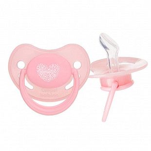 Пустышка силиконовая ортодонтическая 18+ мес. Canpol babies Pastelove (22/421) pink