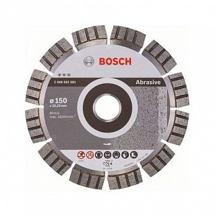 Алмазный круг 150х22,23 мм абразив Best Bosch 2608602681