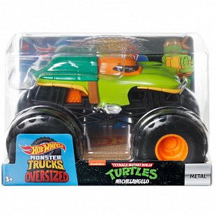 Машинка Hot Wheels Monster Trucks Turtles Michelangello (FYJ83 JDR08)
