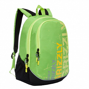 Рюкзак городской GRIZZLY RU-721-1 /3 black/light green