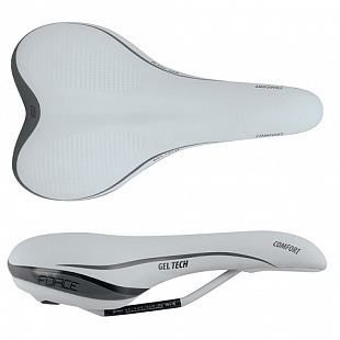Велоседло Force Comfort Gel Tech 20106 white