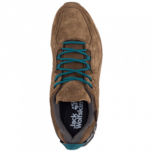 Водонепроницаемые кроссовки мужские Jack Wolfskin Cascade Hike Lt Texapore Low M dark wood / green