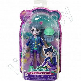 Кукла Enchantimals Котик Коул и питомец Коготь (HNT59)