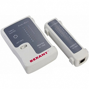 Тестер кабеля Rexant - 468 RJ-45+RJ-11 12-1006