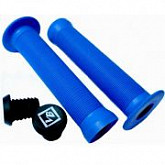 Грипсы Velo VLG-411 с заглушками VLP-15-7 blue ZTB98443