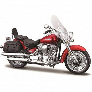 Масштабная модель мотоцикла Maisto 1:18 Yamaha Road Star Silverado 39300 (20-00304) Red new