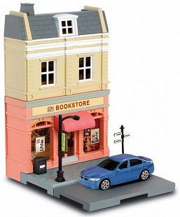 Набор игровой Rmz City "Машинка и книжный магазин" 1:64 614003