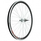 Заднее колесо 27,5", обод двойной black, втулка,на гайках, silver ZVO20615
