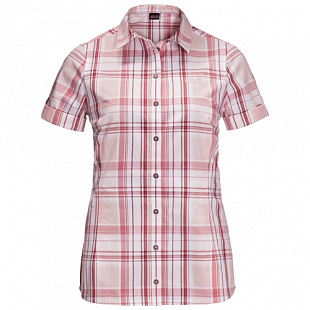Рубашка женская Jack Wolfskin Maroni River Shirt W blush pink checks