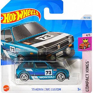 Машинка Hot Wheels Базовой коллекции '73 Honda Civic Custom 90/250 (5785 HTD62) mainline 2024