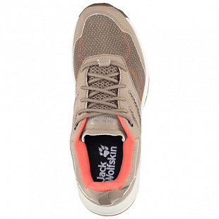 Кроссовки женские Jack Wolfskin Woodland Vent Low W clay / pink