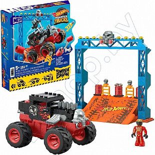 Машинка Hot Wheels Monster Trucks Bone Shaker Crash Set (HKF87)