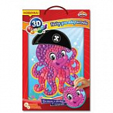 Набор для детского творчества Dalis Раскраска из пластилина Осьминог-пират МС-312