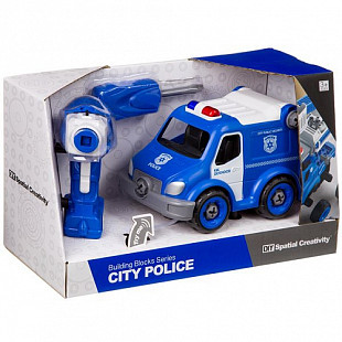 Конструктор-машина на р/у City Police LM8022-YZ-1