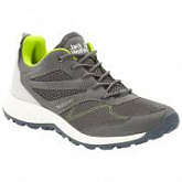 Кроссовки мужские Jack Wolfskin Woodland Vent Low M grey / lime